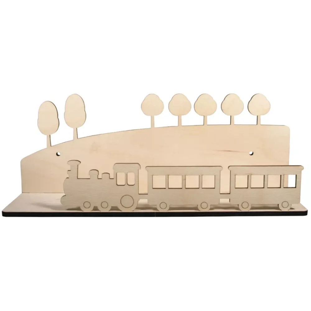 New Estantería de madera Tren Maderas