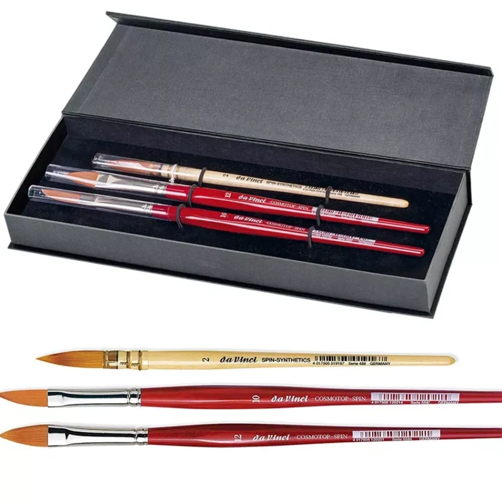 Estuche 3 pinceles acuarela Spin Vegan 4252 Pinceles Y Brochas
