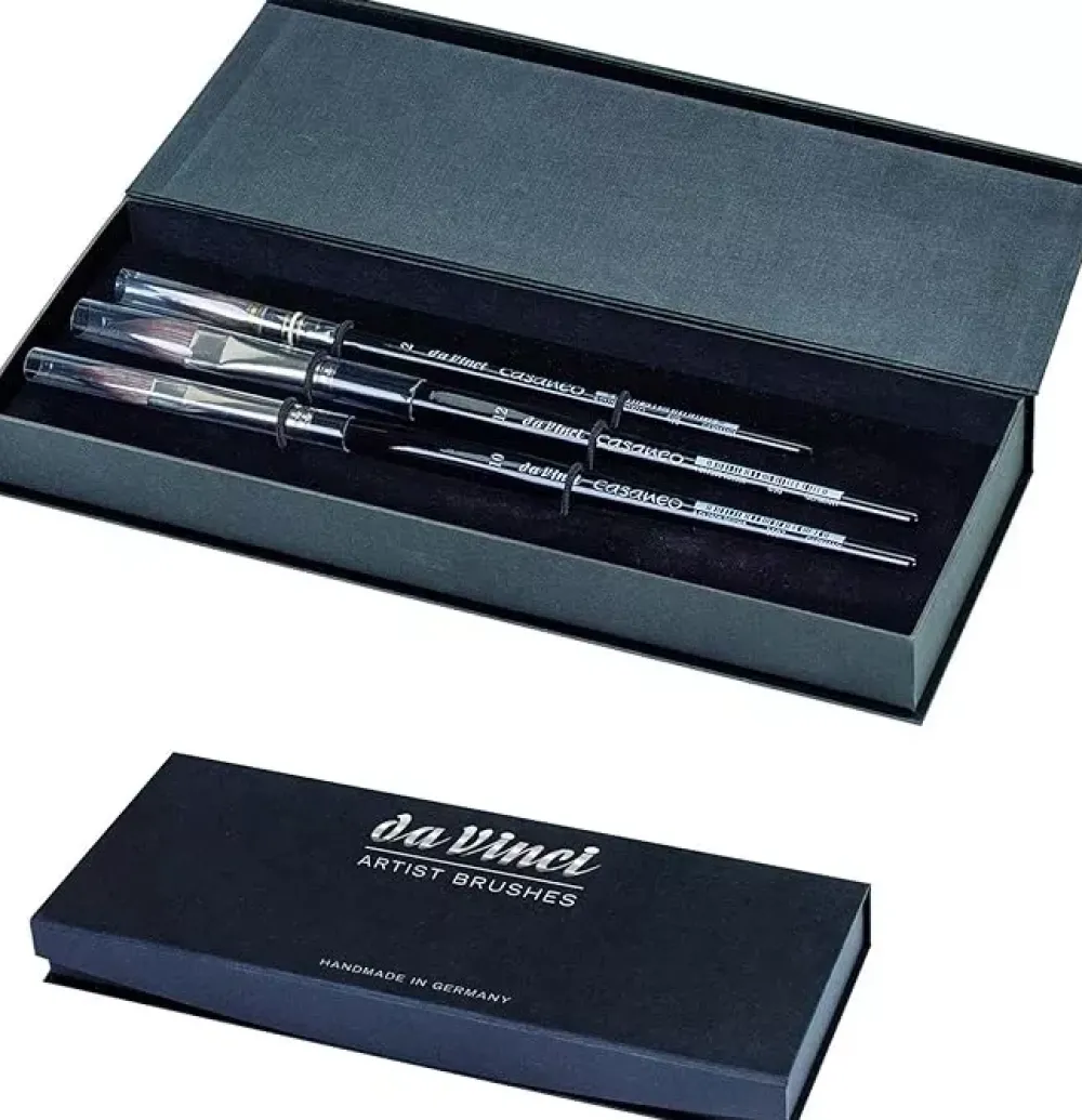 New Estuche 3 pinceles acuarela 4250 Casaneo Pinceles Y Brochas