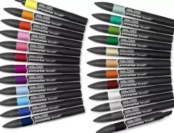 Clearance Estuche 24 Rotuladores Brushmarker Rotuladores