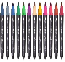 Estuche 12 Rotuladores de Doble Punta Gama Creative Fine Brush Rotuladores