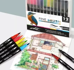 Estuche 12 Rotuladores de Doble Punta Gama Creative Fine Brush Rotuladores