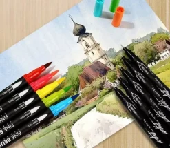 Estuche 12 Rotuladores de Doble Punta Gama Creative Fine Brush Rotuladores