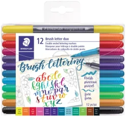 Online Estuche 12 Rotuladores Doble Punta Lettering Rotuladores