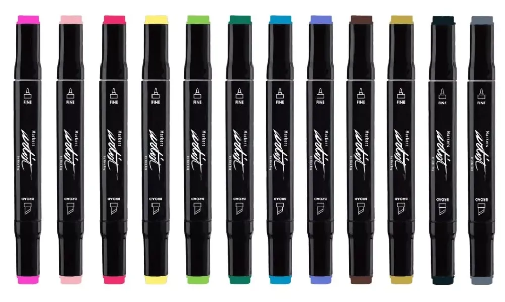 Discount Estuche 12 Rotuladores Gama Artist Tonos Básicos Rotuladores