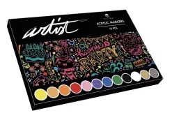Estuche 12 Rotuladores Gama Artist Acrílicos Rotuladores