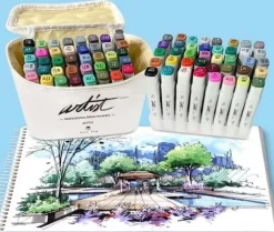 Discount Estuche 40 Rotuladores Luxe Canvas Gama Artist Rotuladores