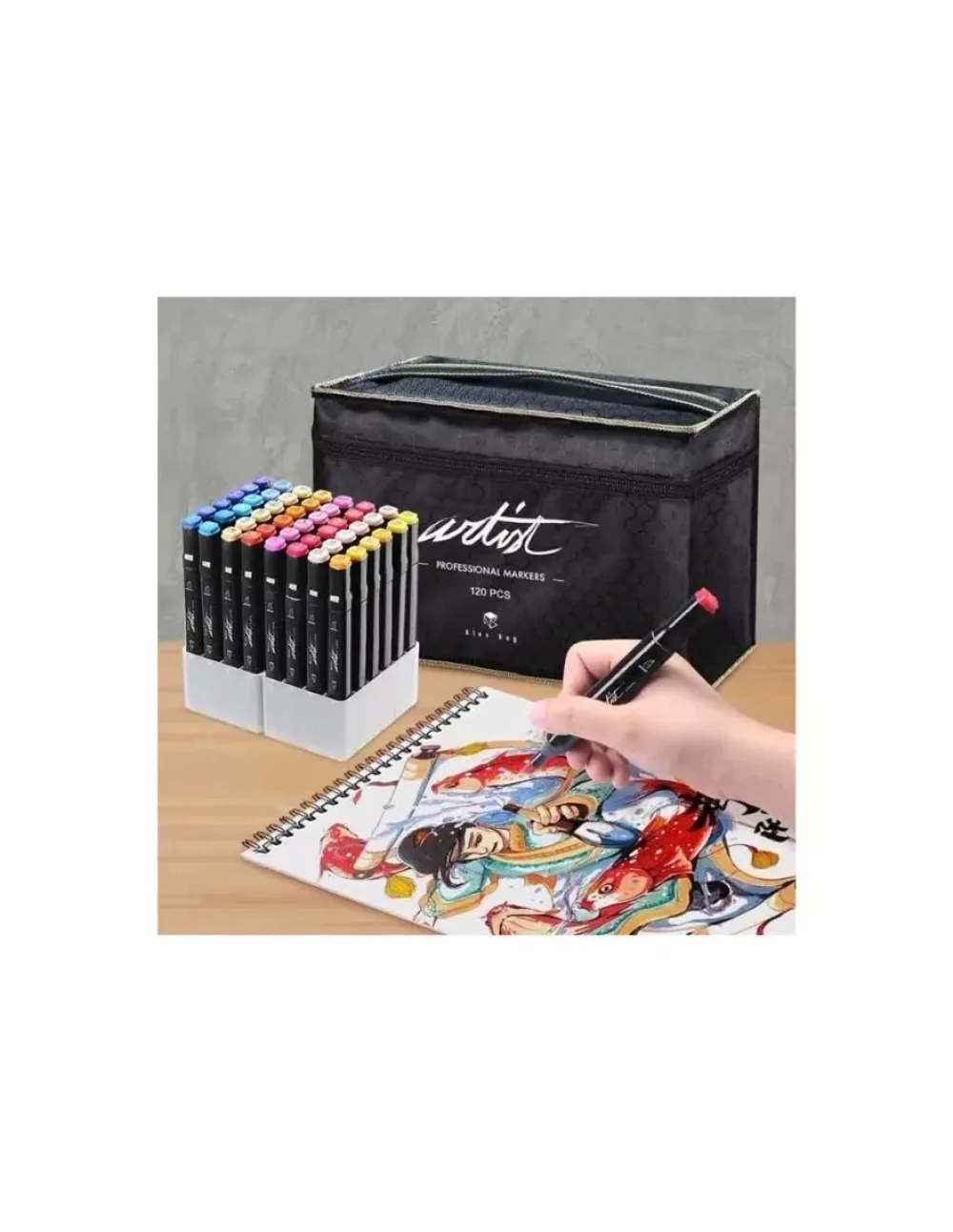 Hot Estuche 120 Rotuladores Luxury Canvas Gama Artist Rotuladores