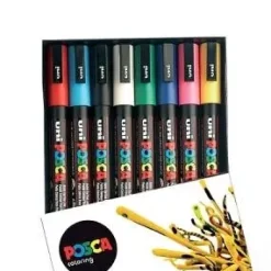 Outlet Estuche 8 rotuladores PC3M Uni surtidos medianos Pastas Moldeables