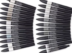 Hot Estuche 24 Rotuladores Promarker Negro y Gris Winsor & Newton Rotuladores