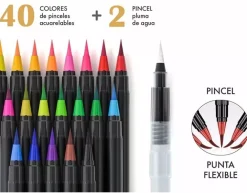 New Estuche 40+2 Watercolor Brush Rotuladores
