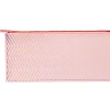 Online Estuche Chevron rosa y dorado Rico 10x21,5cm Organización