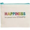 Estuche con Cremallera Happiness is a Pouch Full of Stamps Organización