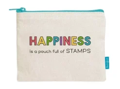 Estuche con Cremallera Happiness is a Pouch Full of Stamps Organización