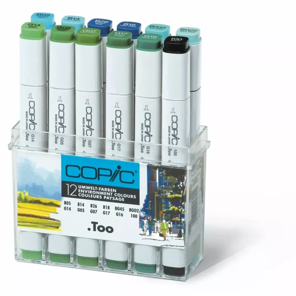Online Estuche de 12 rotuladores Tonos Medio Ambiente Classic Rotuladores