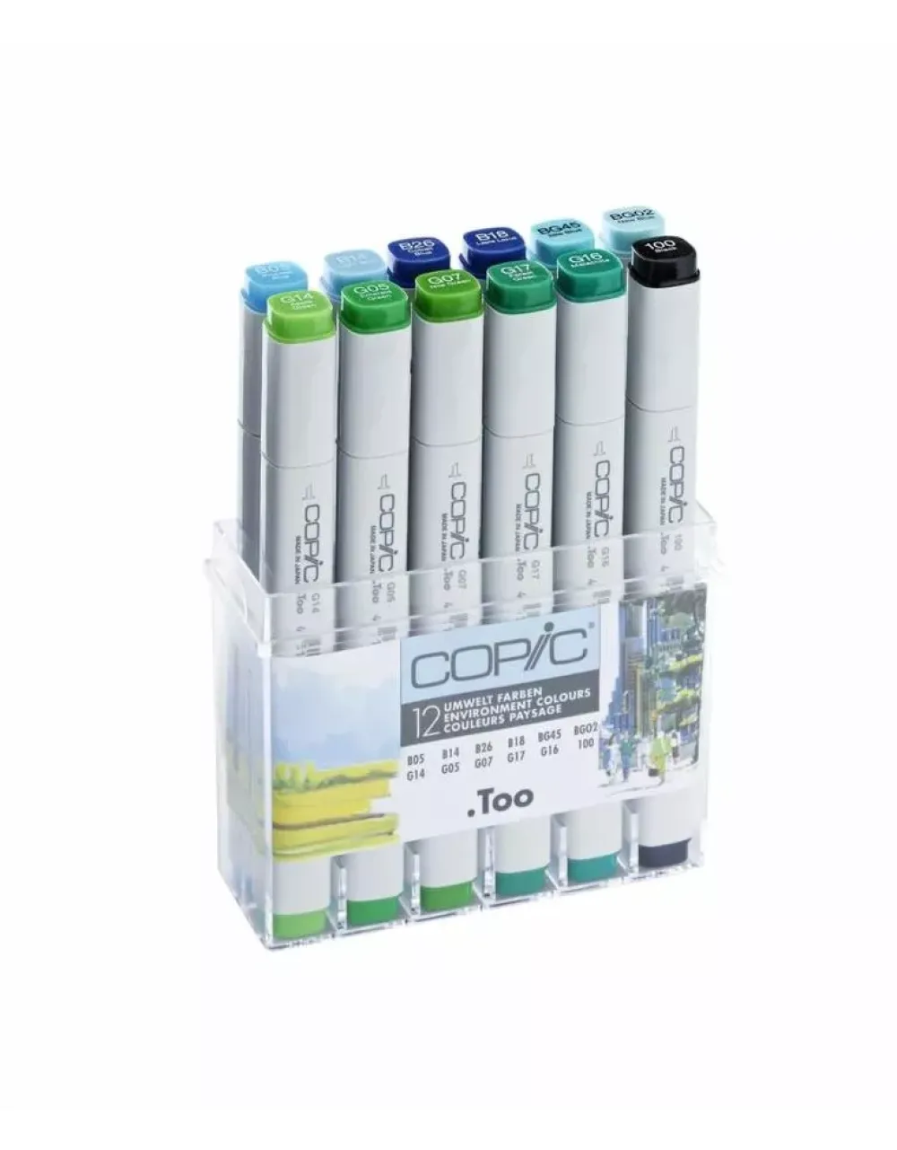 Online Estuche de 12 rotuladores Tonos Medio Ambiente Classic Rotuladores