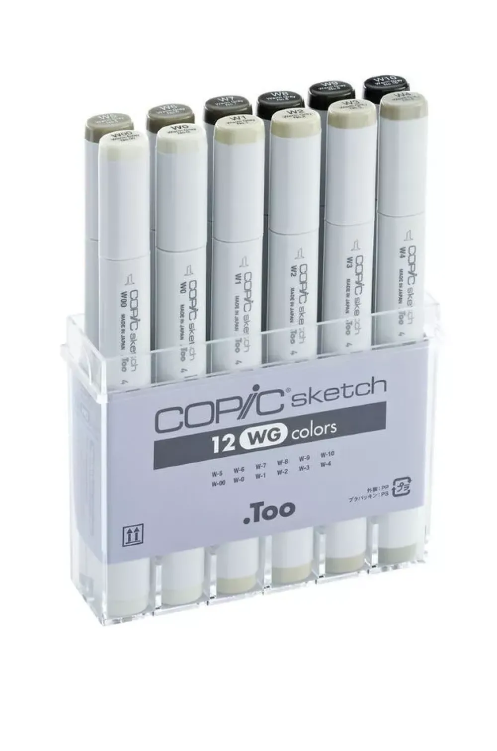 Estuche de 12 rotuladores Tonos Grises Cálidos Sketch Rotuladores