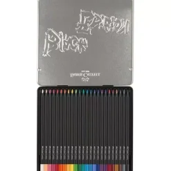 New Estuche de Metal 24 Lápices de colores Black Edition Niños Niños Y Regalos