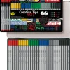 Estuche de Metal Arty 30 Rotuladores Vivos Creative Tips Rotuladores
