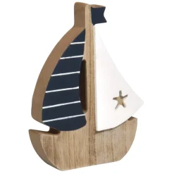 New Figura de Madera Barco Velero Maderas