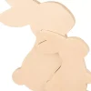 Outlet Figura de Madera Conejos Mariposa Maderas