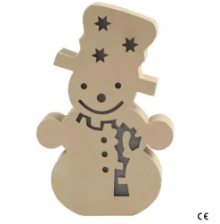Discount Figura Muñeco de Nieve con Luz Cartón Y Papel Maché