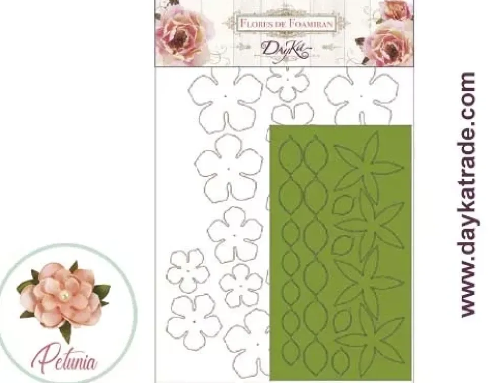 Best Flor de Foamiran Petunia Blanca Dayka Goma Eva Fofuchas