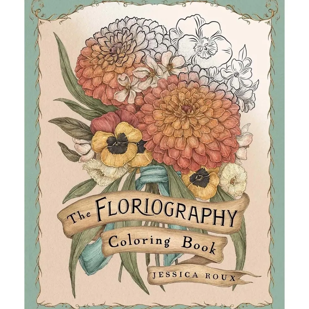 Hot Floriography Coloring Book Colorear