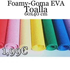 Discount Foamy Goma EVA efecto toalla 60x40cm Goma Eva Fofuchas
