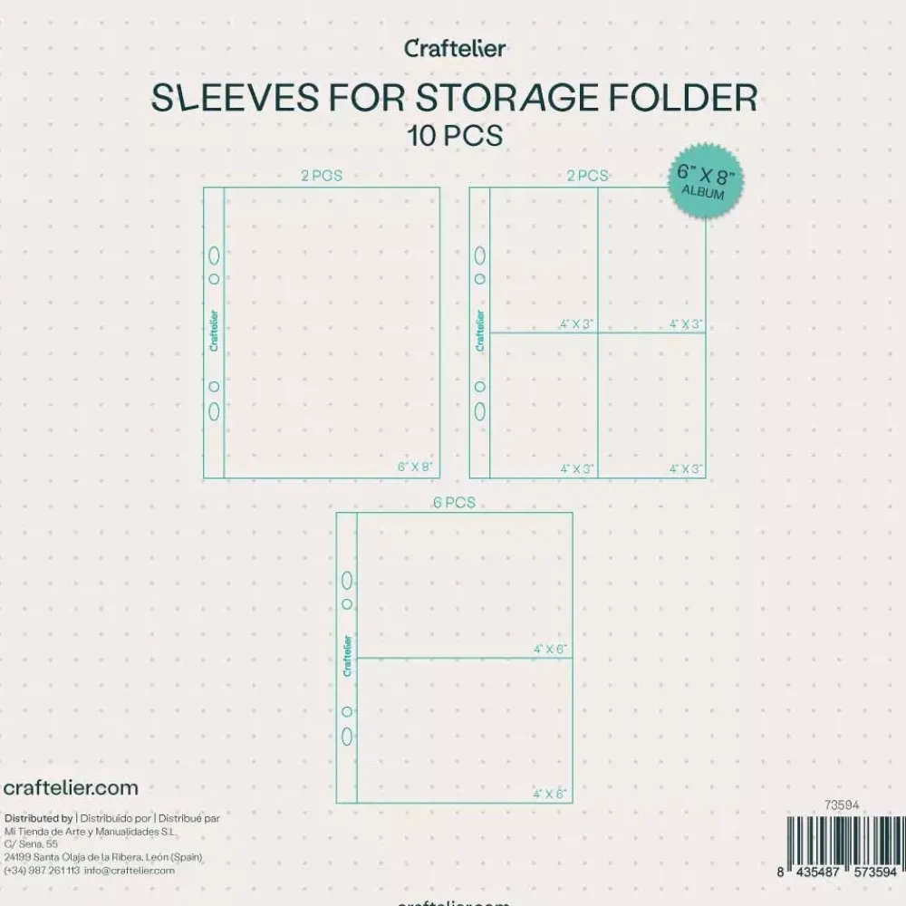 Clearance Fundas Para Organizador de Sellos y Troqueles 6"x8" Organización