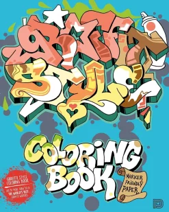 Sale Graffiti Style Coloring Book Colorear