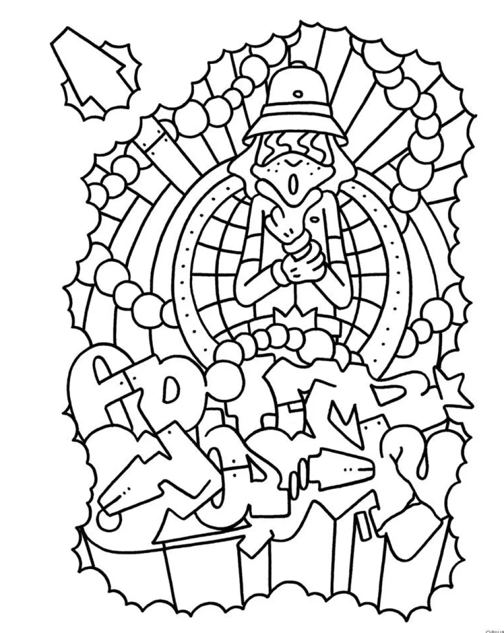 Sale Graffiti Style Coloring Book Colorear
