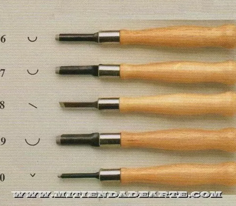 Outlet Gubias para talla Reig REF/250 Herramientas Para Madera