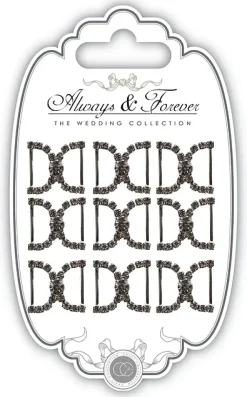 Discount Hebillas con semicierre de diamantes Always and Forever Bisutería