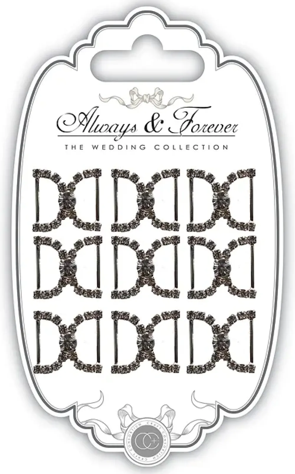 Discount Hebillas con semicierre de diamantes Always and Forever Bisutería