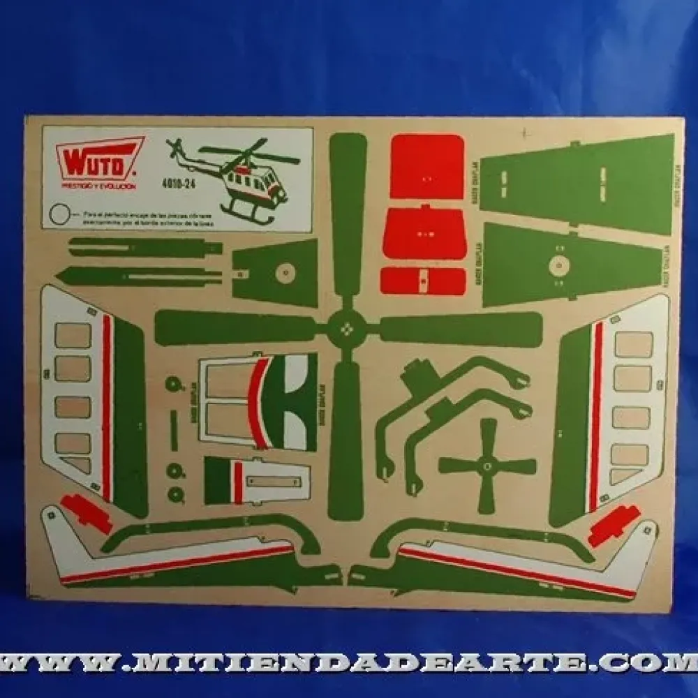 Best Helicóptero-24 Kits Recortables Serigrafiados de Marquetería 4010-24 Maquetas Y Modelismo