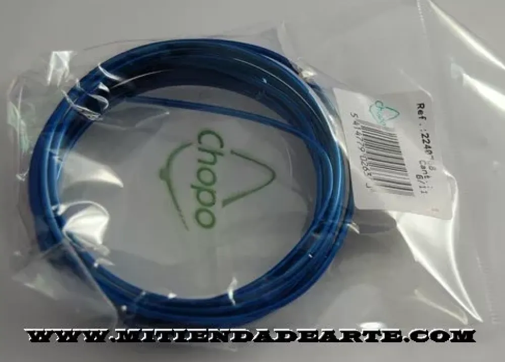 Hilo de aluminio azul 2mm Bisutería