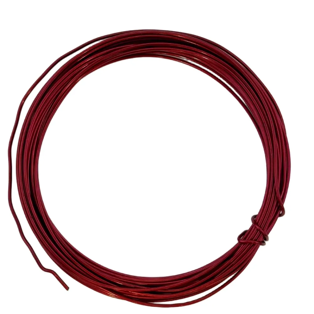 Sale Hilo de Aluminio Rojo 2mm Bisutería