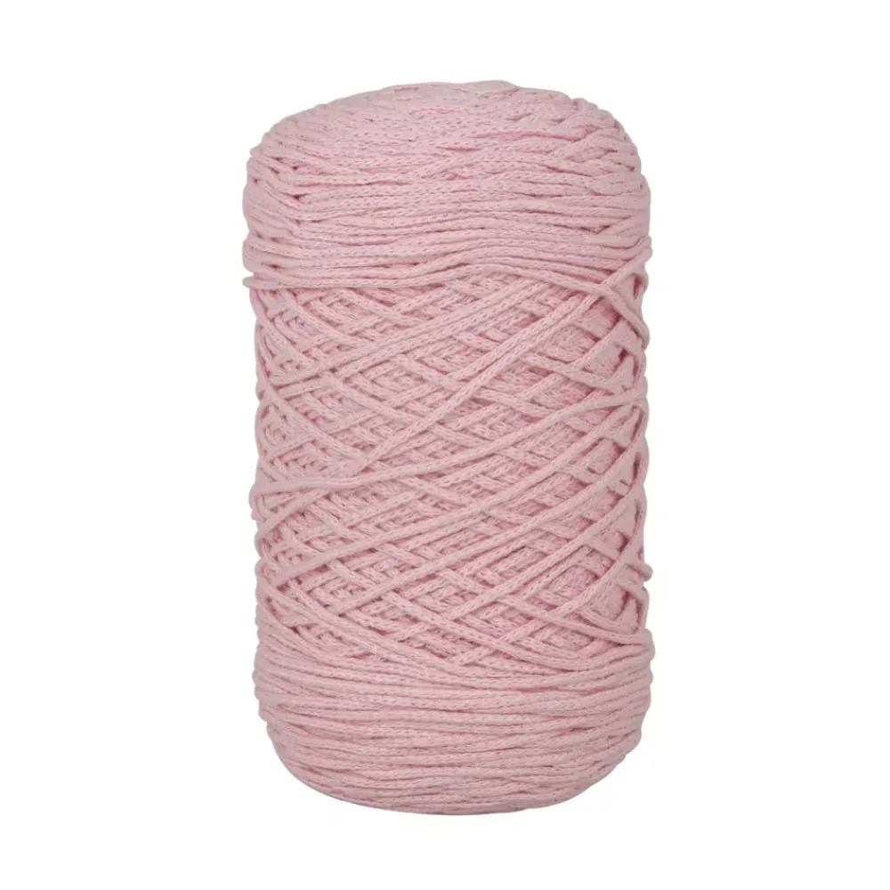 New Hilo Macramé Trenzado Reciclado Rosa 2mm Macramé