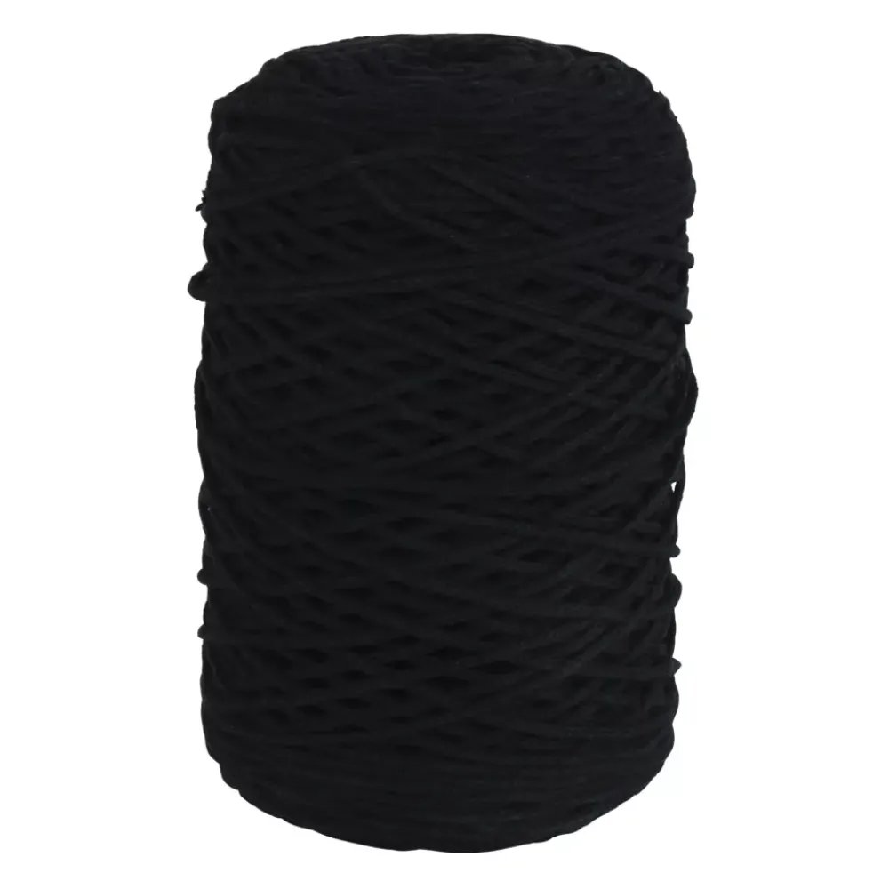 Sale Hilo Macramé Trenzado Reciclado Negro 2mm Macramé