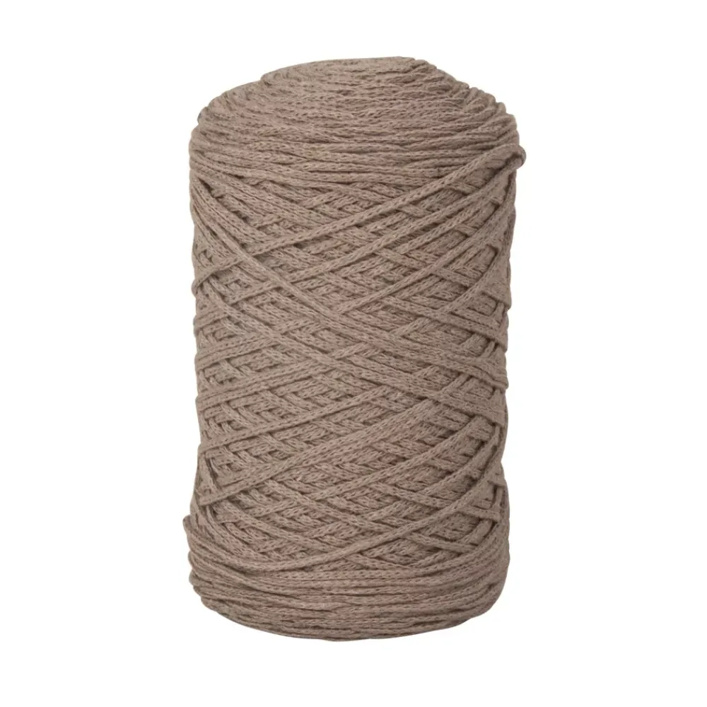Best Hilo Macramé Trenzado Reciclado Gris 2mm Macramé