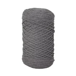 Online Hilo Macramé Trenzado Reciclado Gris Oscuro 2mm Macramé