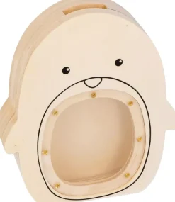 Discount Hucha Pingüino De Madera Maderas