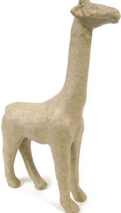 Clearance Jirafa de papel maché Cartón Y Papel Maché