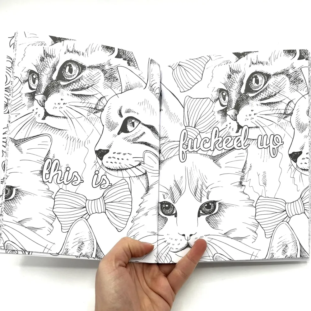 Clearance Keep F*cking Calm and Colour Cats Colorear