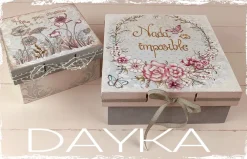 Outlet Kit 2 Cajas Prediseñadas "Nada es Imposible" Dayka Organización