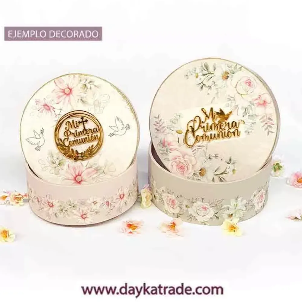Best Kit 2 Cajas Prediseñadas Redondas Dayka Organización