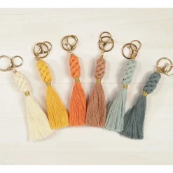 Clearance Kit 6 llaveros de macramé Labores Y Macramé