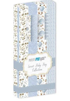 Clearance Kit 4 papeles leather Sweet Baby Boy 32,5x30cm Decoupage