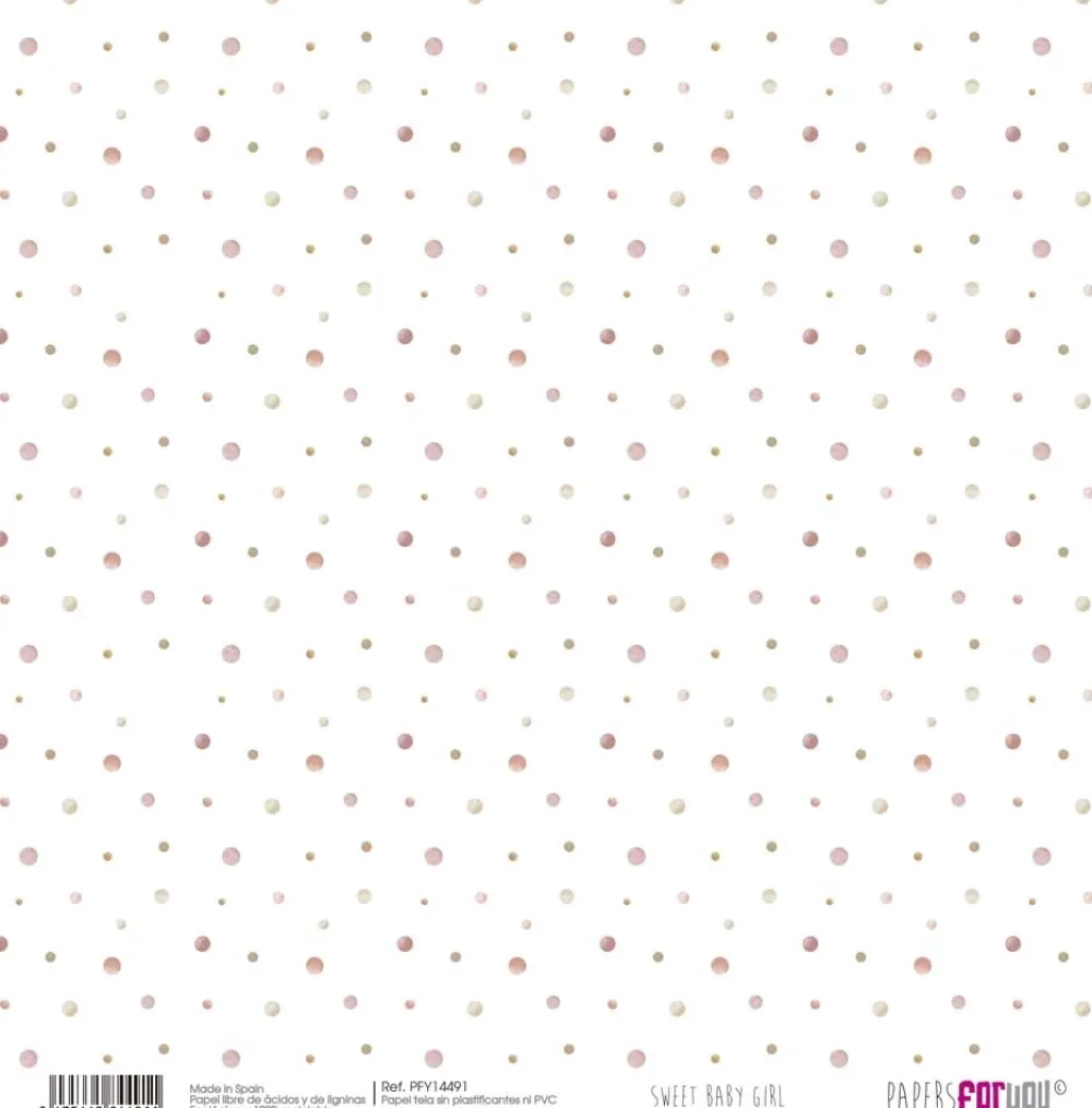 Clearance Kit 8 Papeles Tela Sweet Baby Girl 30x30cm Telas, Sedas Y Fieltro